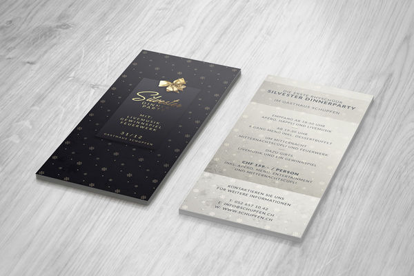 Gasthaus Schupfen Silvester-Flyer