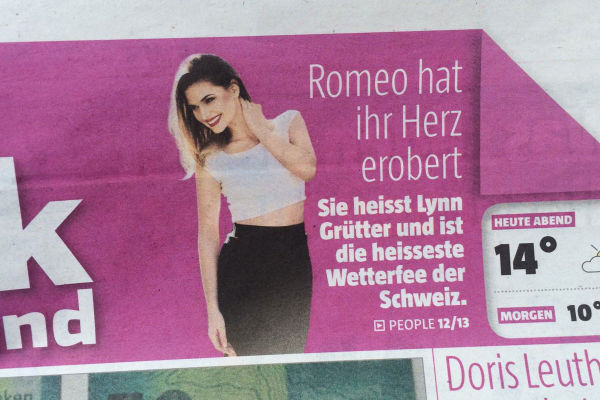 Lynn Grütter Fotoshooting