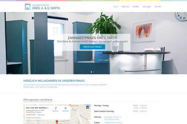 Zahnarztpraxis Dres. Smith Website